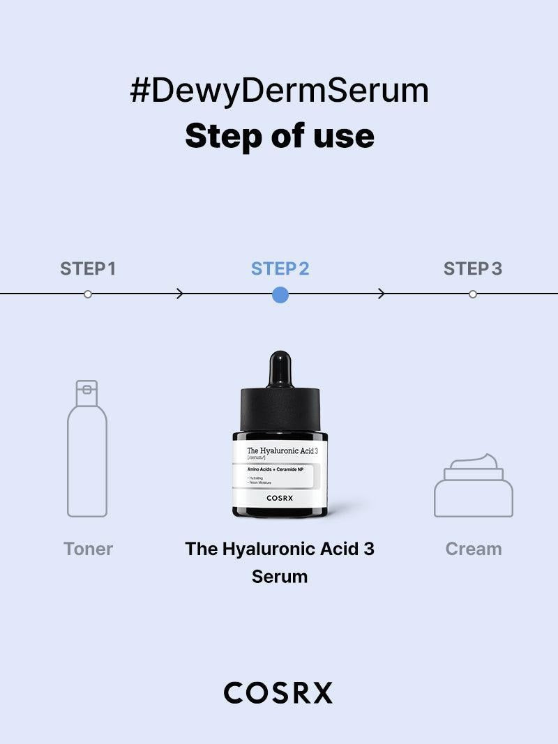 COSRX – The Hyaluronic Acid 3 Serum, 20ml