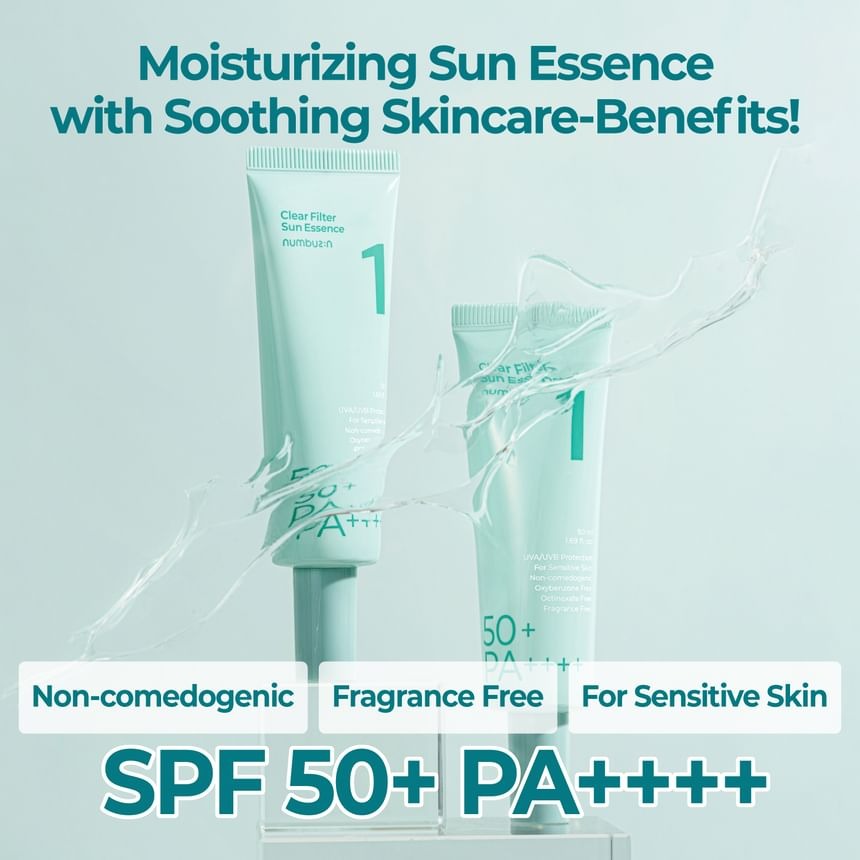 Numbuzin – No.1 Clear Filter Sun Essence SPF50+ PA++++, 50ml