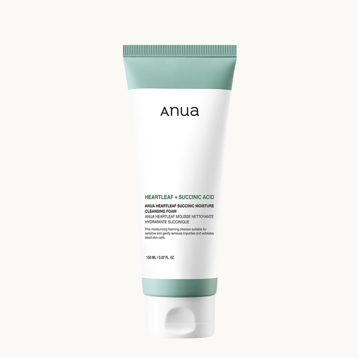 Anua Heartleaf Succinic Moisture Cleansing Foam gentle cleanser
