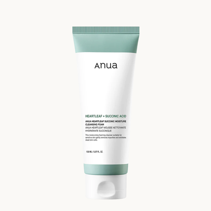 Anua Heartleaf Succinic Moisture Cleansing Foam gentle cleanser