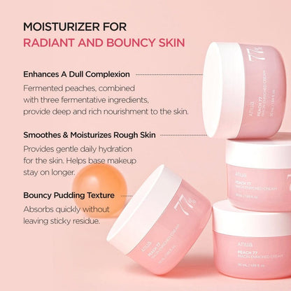 Anua – Peach 77% Niacin Enriched Cream, 50ml